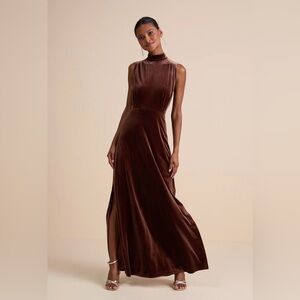 Lulu's Rich Chocolate Velvet Dress